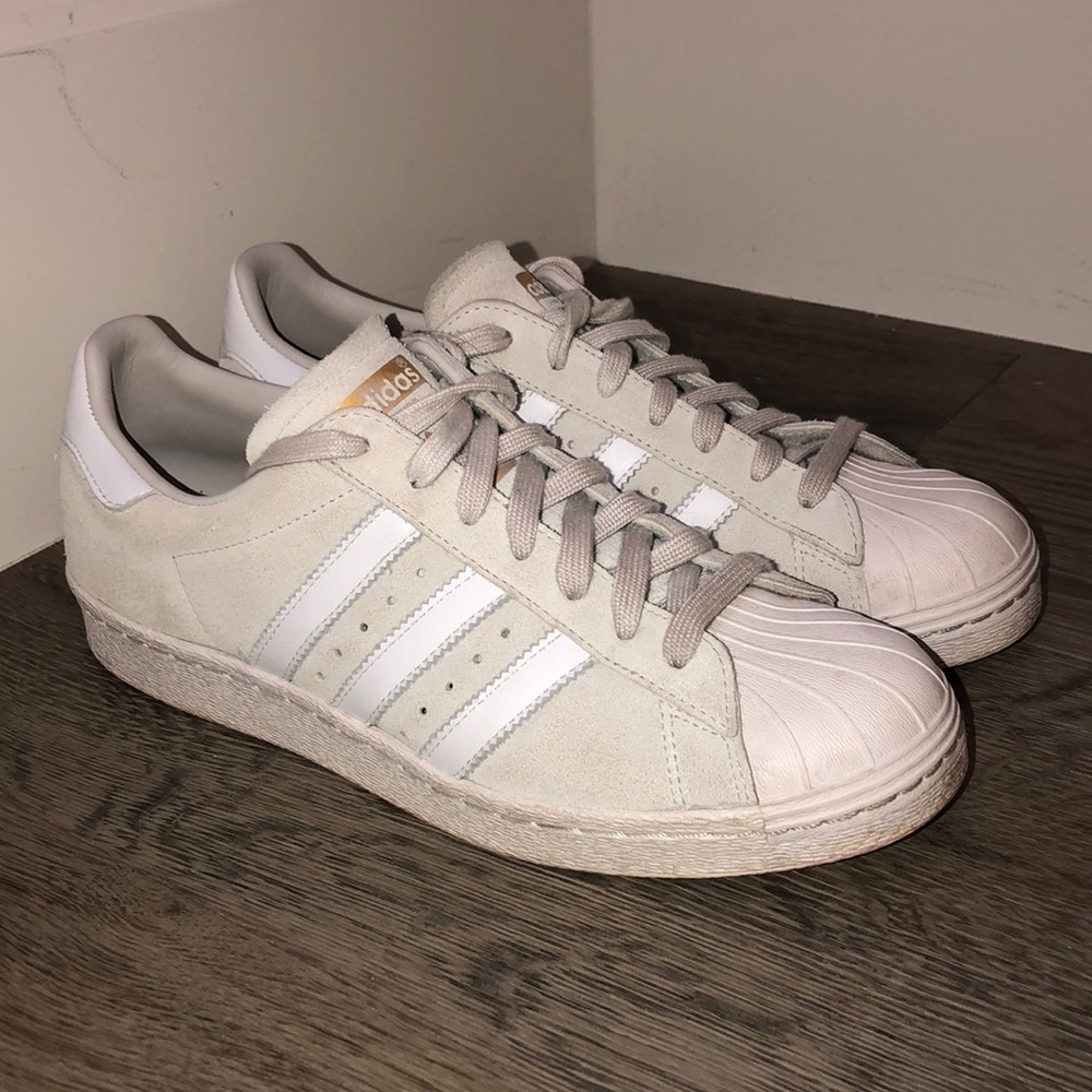 Custom suede Adidas superstars